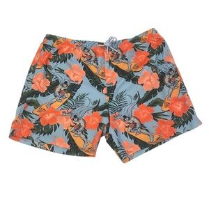 Batman Surfing Tropical Swim Surf Shorts - Men’s XL - Like New